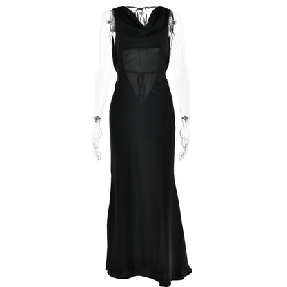Evening Lace-Up Long Dress