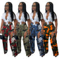 Fashion Digital Print Overalls