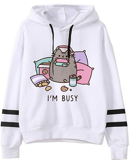 Loose Fit Fleece Casual Hoodie