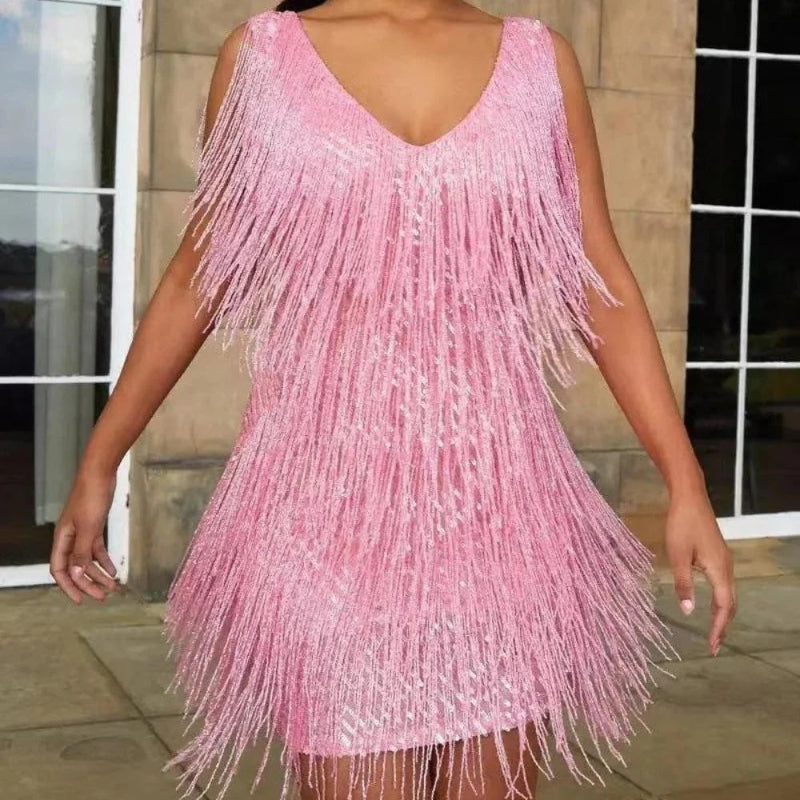 Women's Deep V Pencil Dress