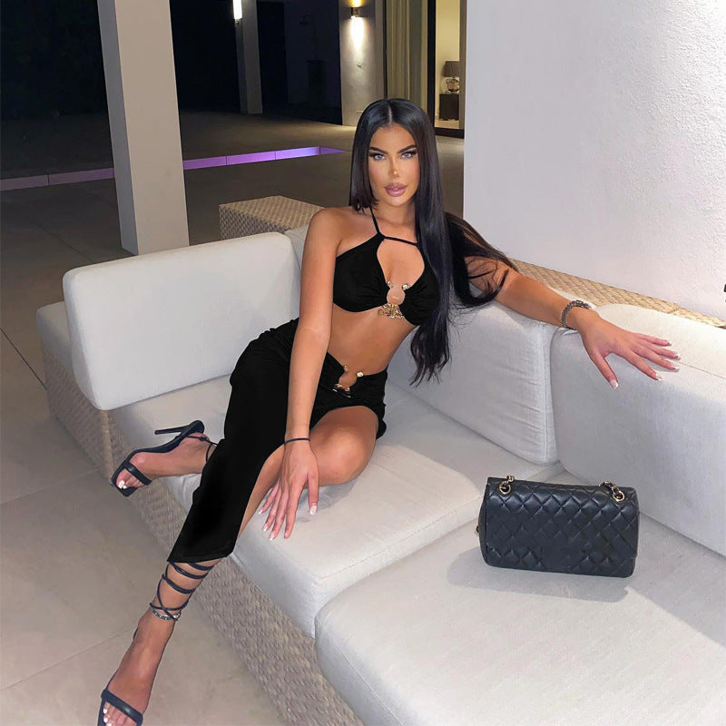 Women’s Bandeau Skirt Two-Piece Set