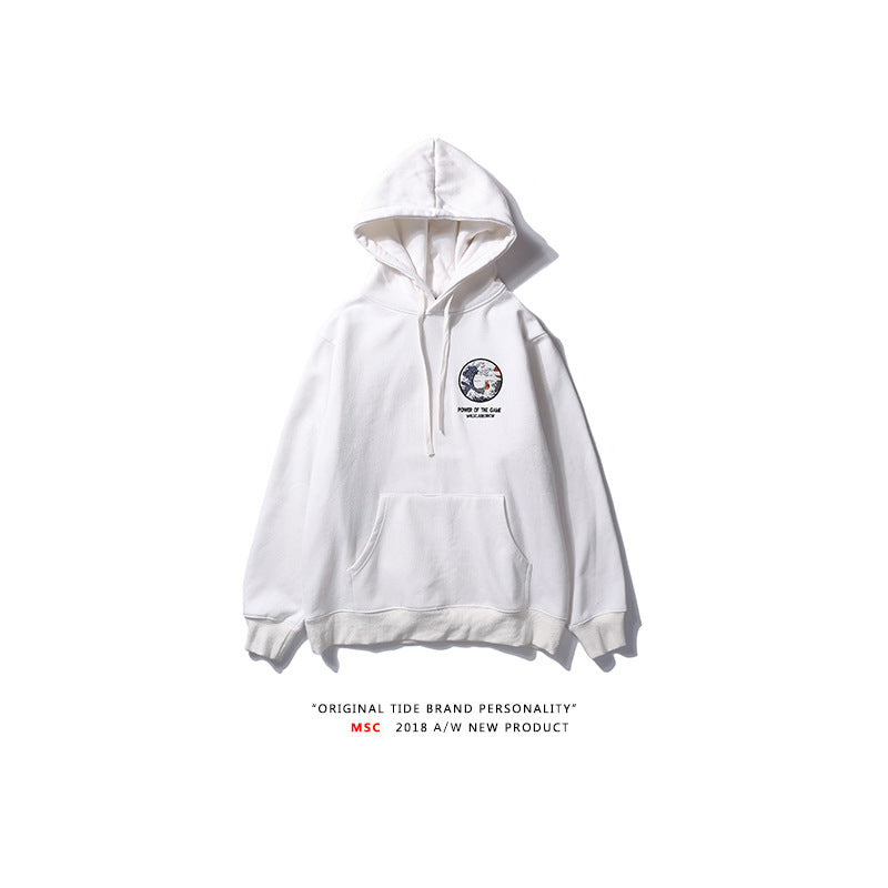 Unisex Retro Streetwear Hooded Sweater