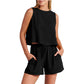 Sleeveless Top & Shorts Fashion Set