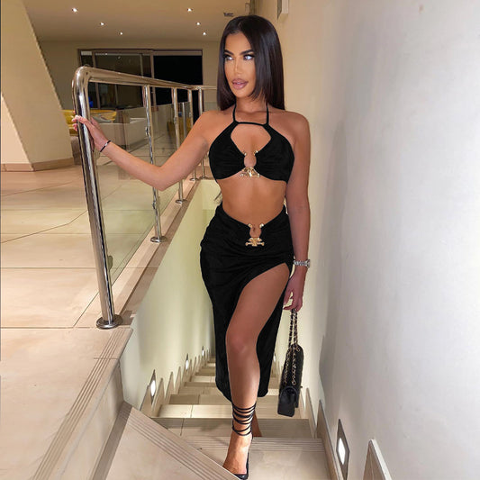 Women’s Bandeau Skirt Two-Piece Set
