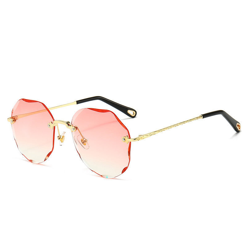 Women’s Rimless Polygon Sunglasses
