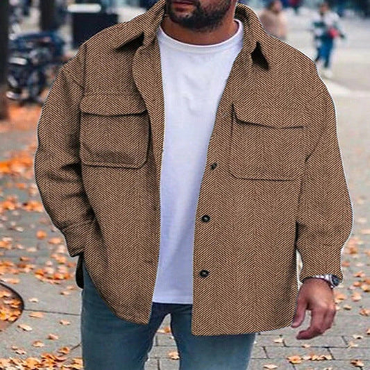 Men’s Polo Collar Fashion Work Coats