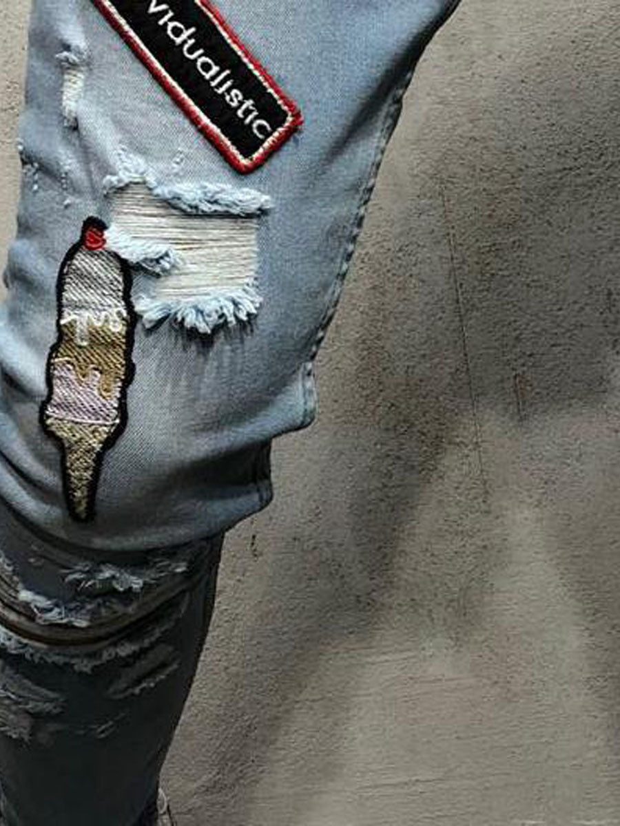 Drip Jeans Men Fashion