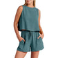 Sleeveless Top & Shorts Fashion Set