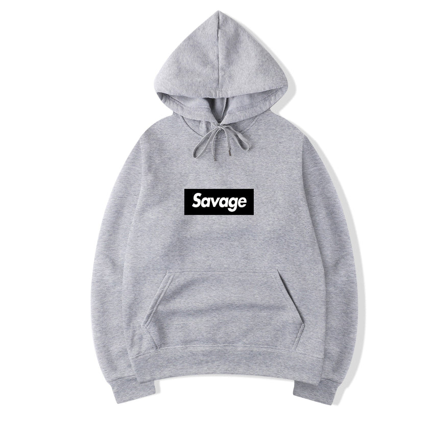 Hip-Hop Letter Graphic Pullover Hoodie