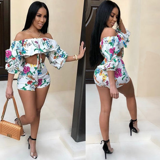 Sexy Pile Sleeve Two-Piece Sets