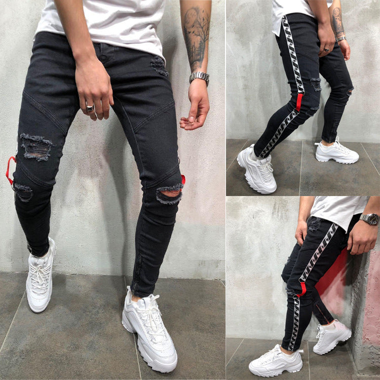 Drip Jeans Men Fashion