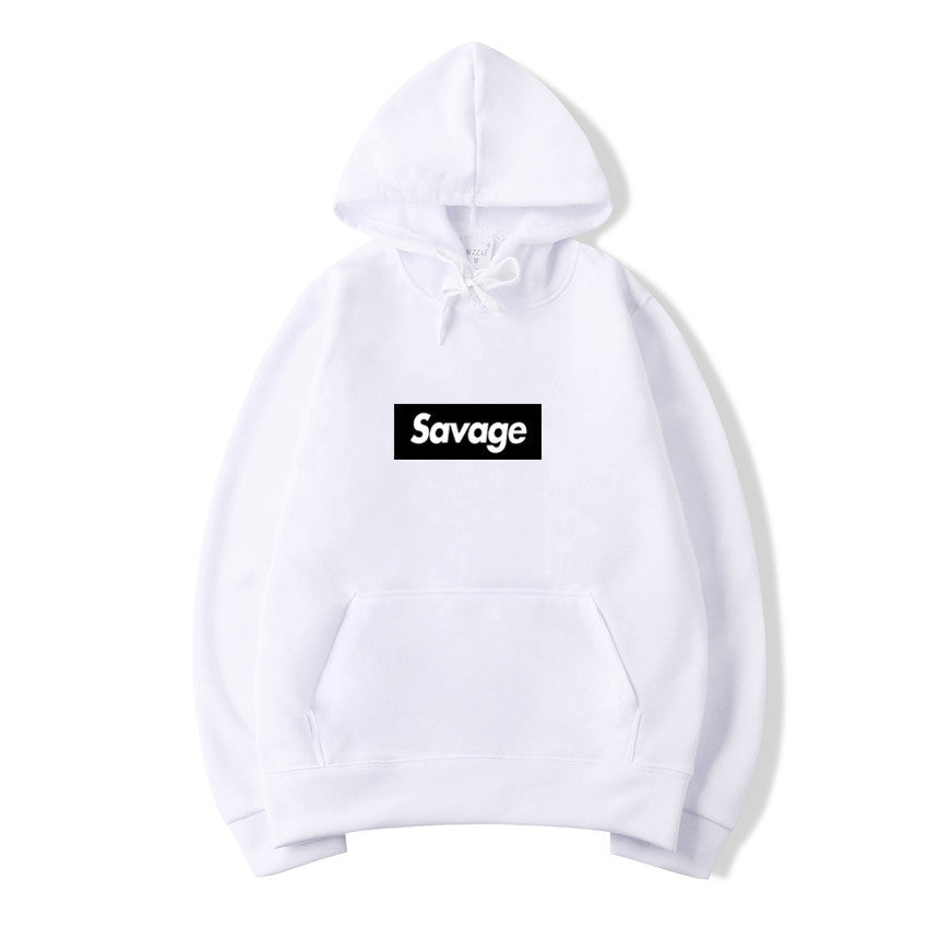 Hip-Hop Letter Graphic Pullover Hoodie