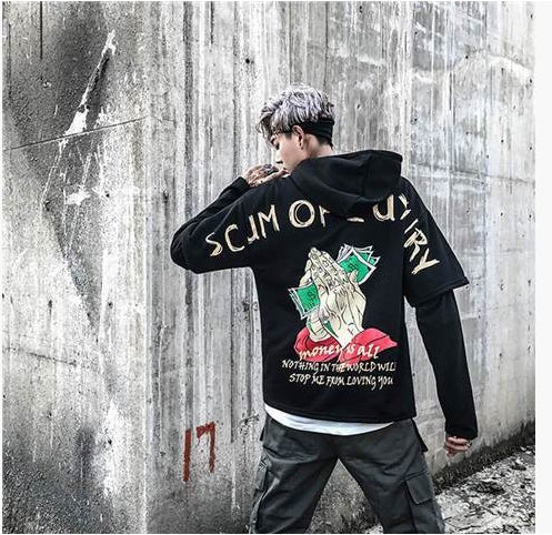 High Street Windbreaker Hoodie for Men