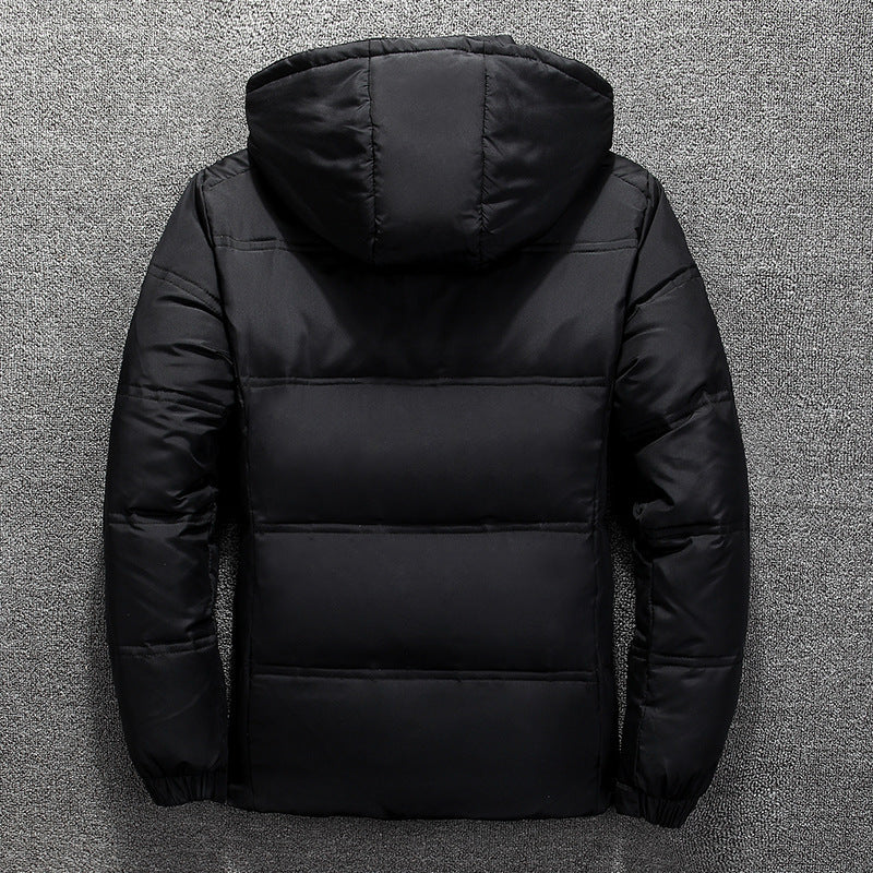 Down Men's Short Slim Hooded Jacket
