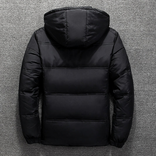 Down Men's Short Slim Hooded Jacket