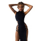 Sleeveless Backless High Waist Party Dress