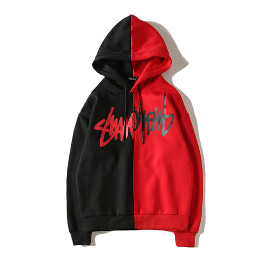 Men’s Casual Color-Block Hooded Sweater