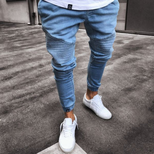 Men’s Light Blue Skinny Fashion Jeans