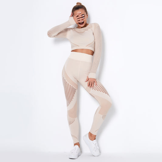 Seamless Long Sleeve Yoga Set