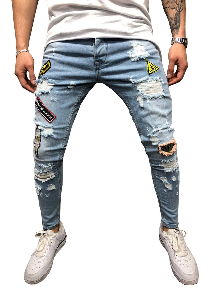 Drip Jeans Men Fashion