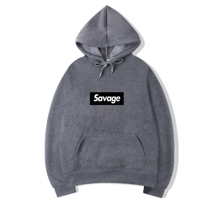 Hip-Hop Letter Graphic Pullover Hoodie