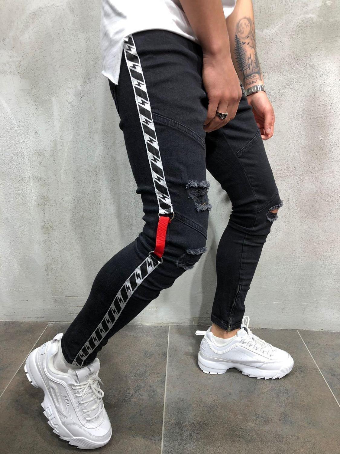 Drip Jeans Men Fashion