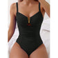 New V-Neck Hollow One-Piece Bikini