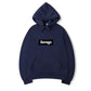Hip-Hop Letter Graphic Pullover Hoodie