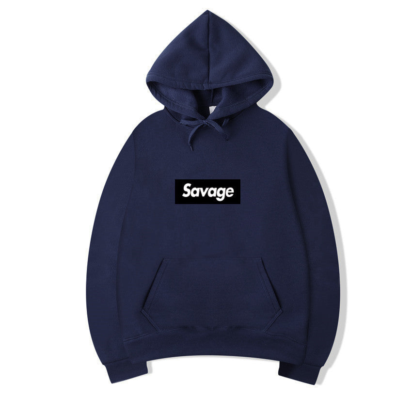 Hip-Hop Letter Graphic Pullover Hoodie
