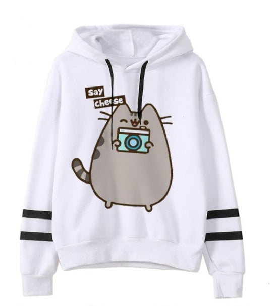 Loose Fit Fleece Casual Hoodie