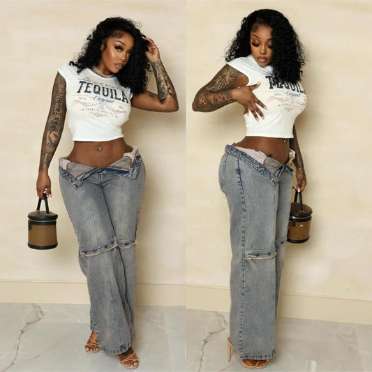 Y2K Baggy Wide Leg Jeans