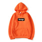 Hip-Hop Letter Graphic Pullover Hoodie
