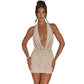 Sexy Halter Backless Sheath Dress