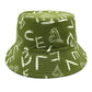 Love Letter Pattern Printed Bucket Hat