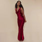 Evening Lace-Up Long Dress