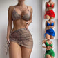 Printed 3-Piece Bikini Set