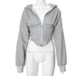 Zipper Hoodie Cardigan Jacket