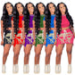 Summer Midriff Skirt Set