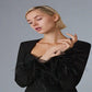Women's Square Neck Feather Dress