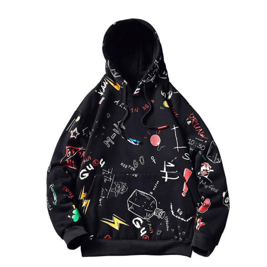 Loose Fit Men’s Hooded Sweatshirt