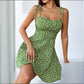 Women’s Floral Ruffle Boho Mini Dress