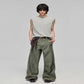 Loose Cotton Wide-Leg Pants