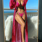 Split Sleeve Bikini Set