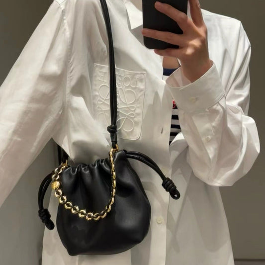 Chinese Style Cowhide Lucky Bag