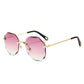 Women’s Rimless Polygon Sunglasses