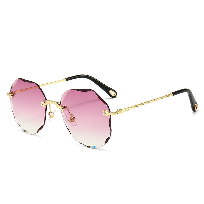 Women’s Rimless Polygon Sunglasses