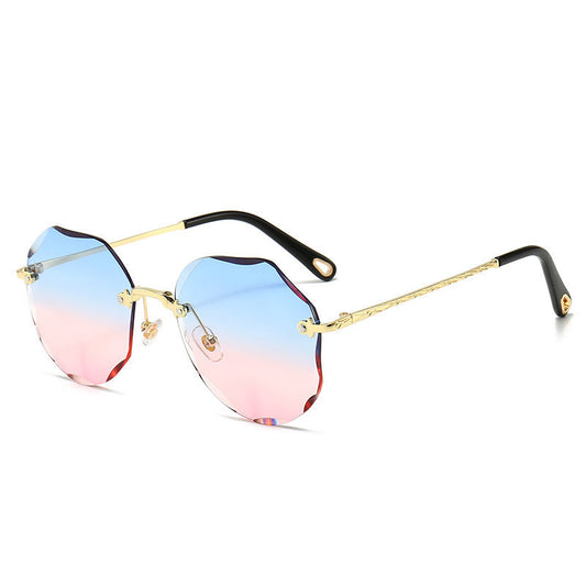 Women’s Rimless Polygon Sunglasses