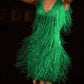 Women's Deep V Pencil Dress