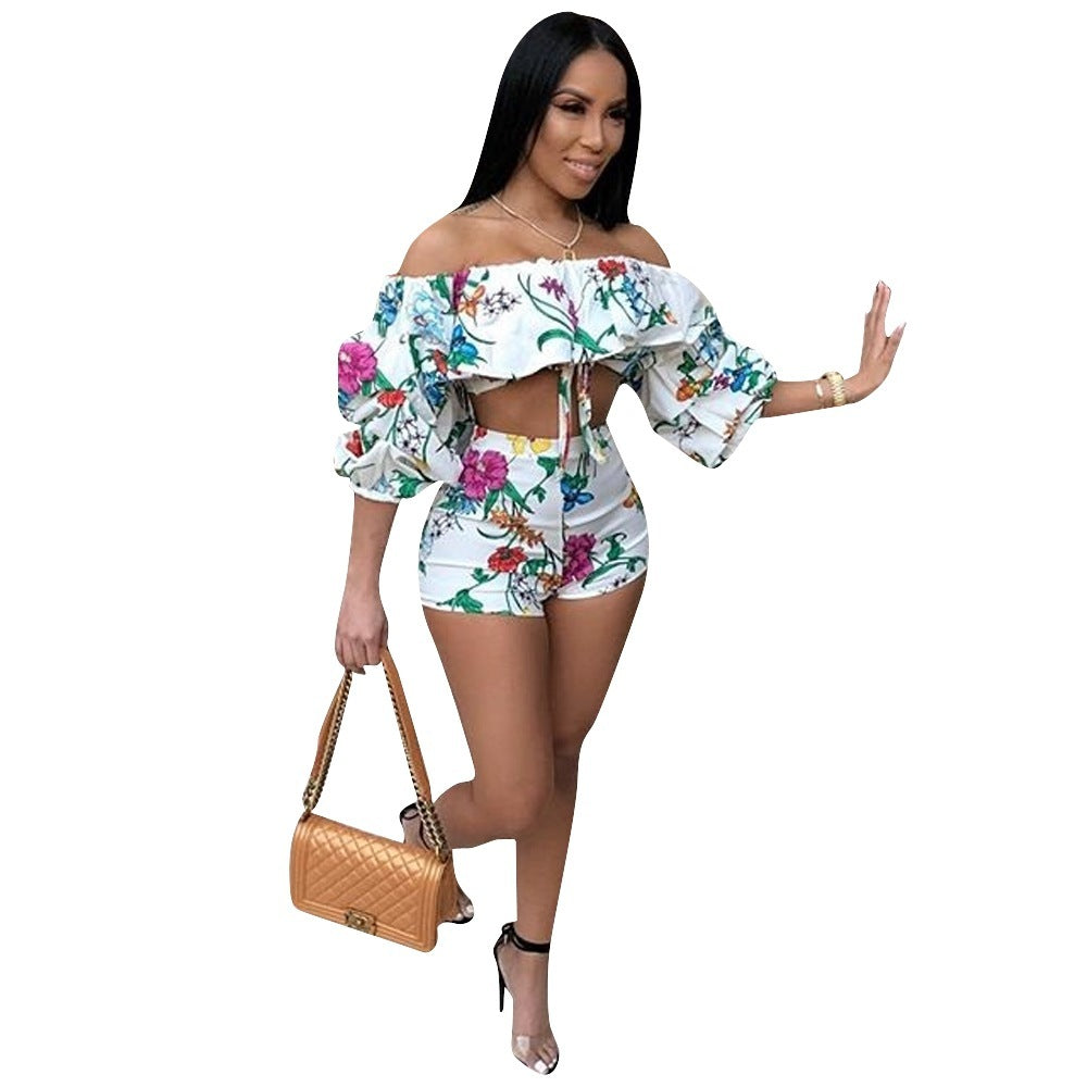 Sexy Pile Sleeve Two-Piece Sets