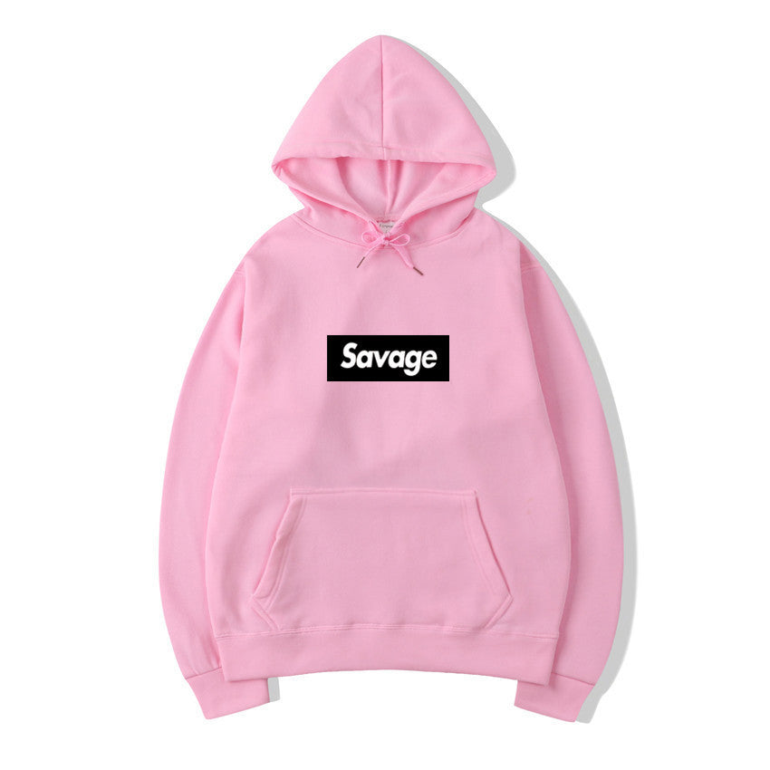 Hip-Hop Letter Graphic Pullover Hoodie